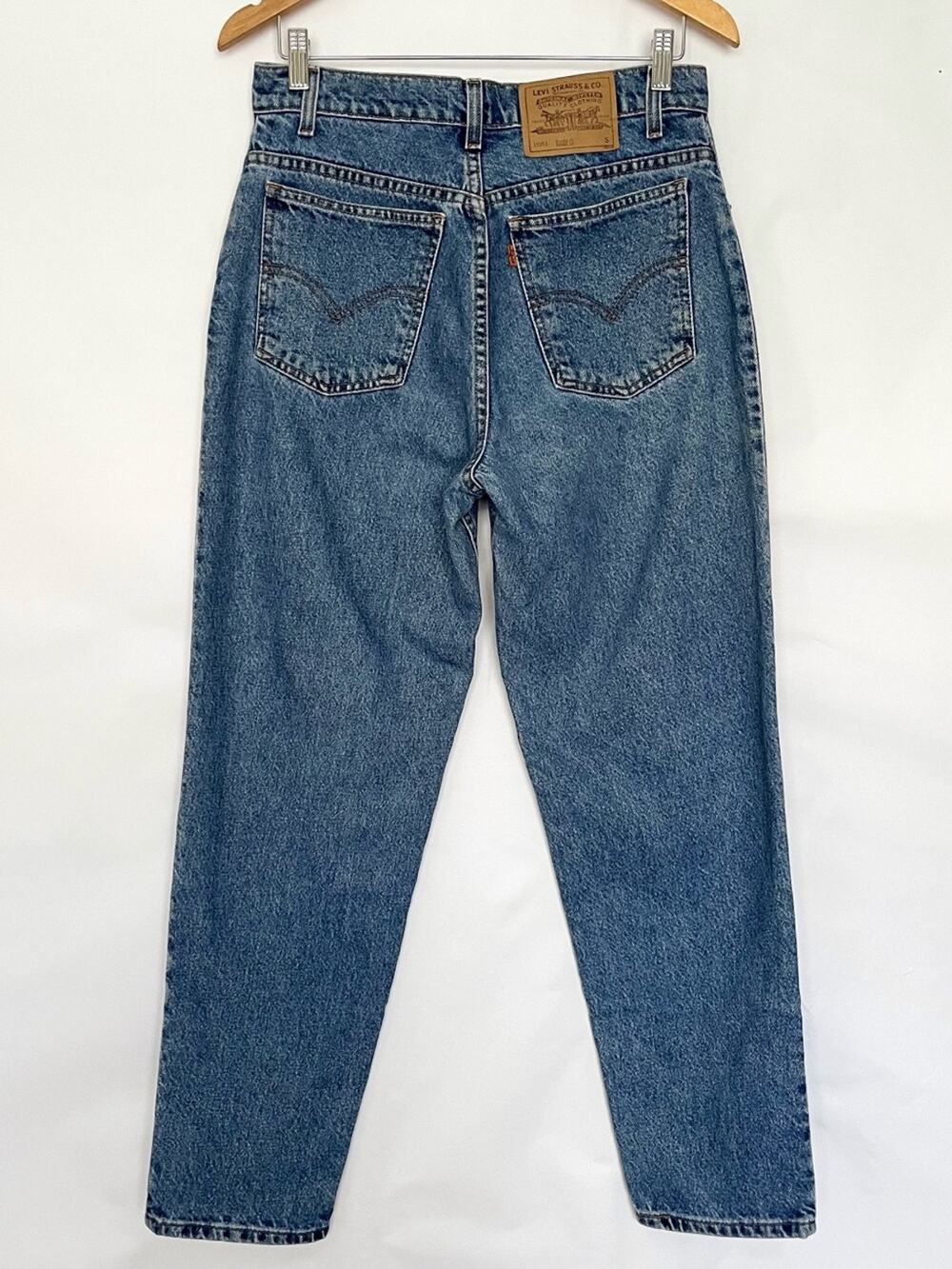 Levis VTG 951 Mom Jean 90s High Rise Relaxed Fit Tapered Leg Orange Tab Size 10S